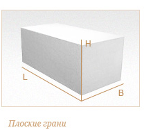 Газобетонный блок ГРАС D500, B3.5, 600x250x350 мм