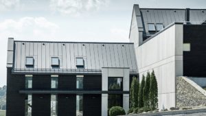 Алюминиевая кровля Система PREFALZ 08 Серый цинк P.10 Prefa