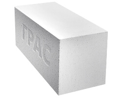 Газобетонный блок ГРАС D350, 600x200x350 мм